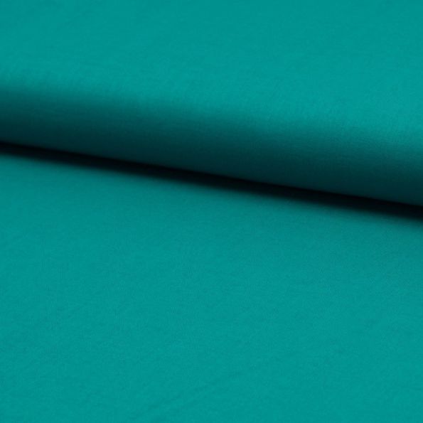 Tissu Voile de coton uni Émeraude - Par 10 cm
