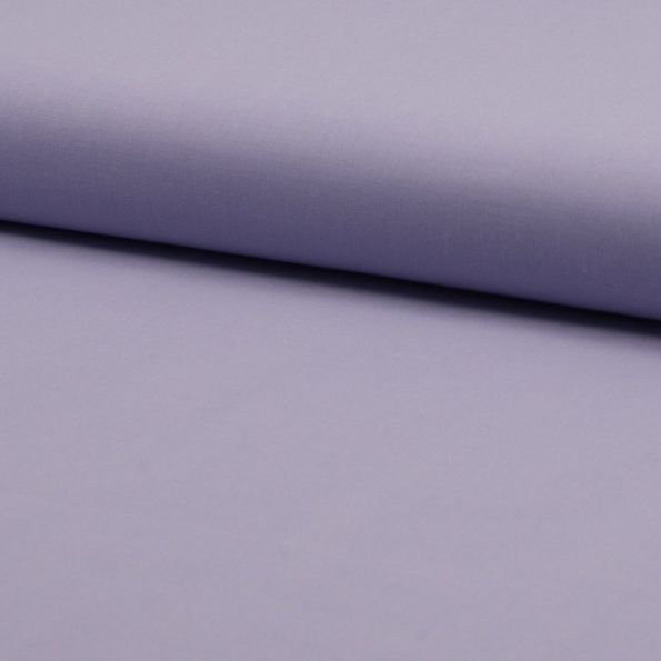 Tissu Voile de coton uni Lilas - Par 10 cm