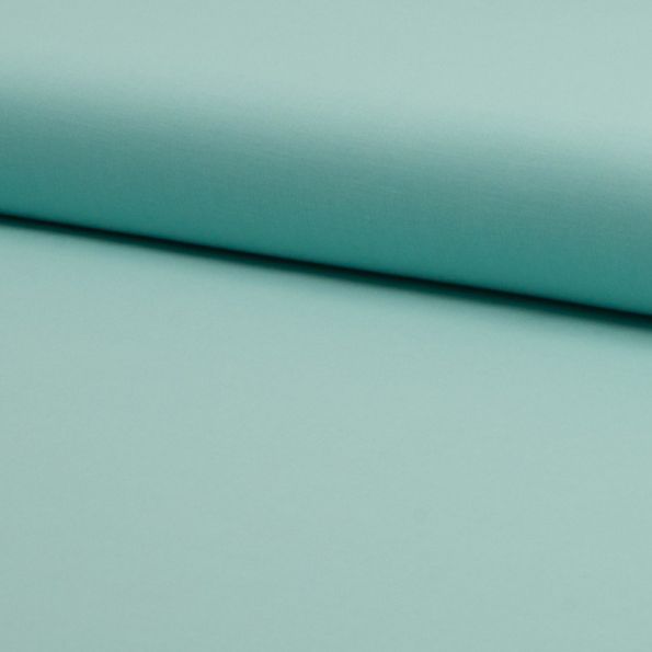 Tissu Voile de coton uni Vert menthe - Par 10 cm