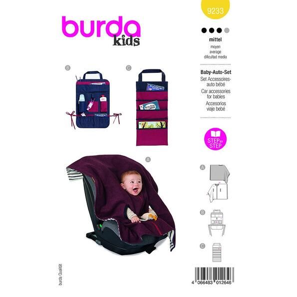 Patron Burda 9233 Accessoires-auto