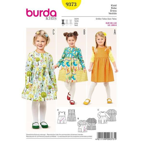 Patron Burda 9373 Robe