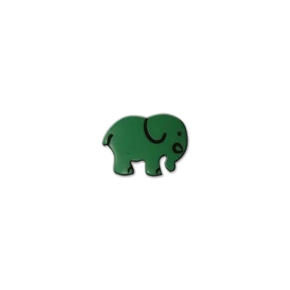Bouton Eléphant Vert
