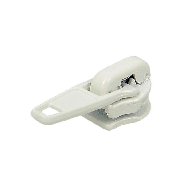 Curseur pour fermeture à glissière au mètre n°5 - Ecru