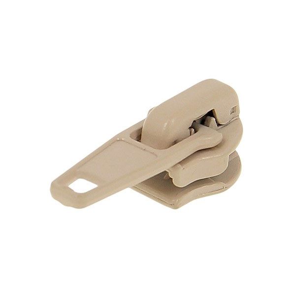 Curseur pour fermeture à glissière au mètre n°5 - Beige