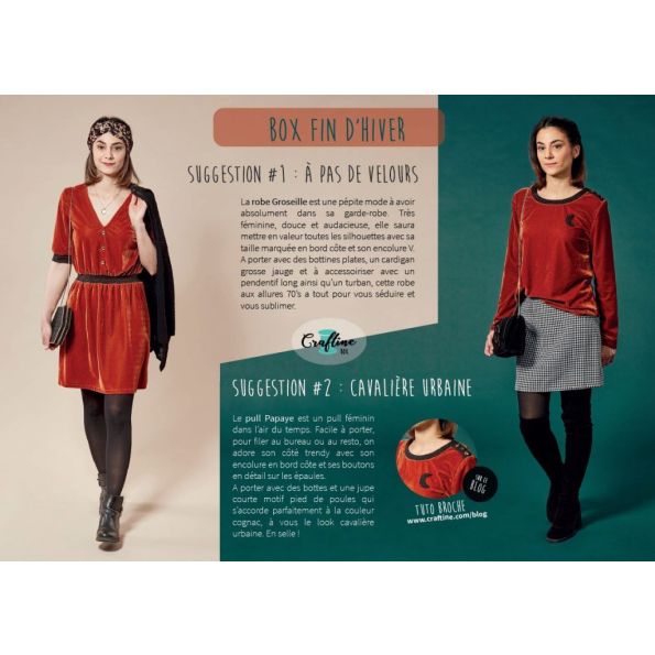 Craftine Box Robe Groseille et Pull Papaye