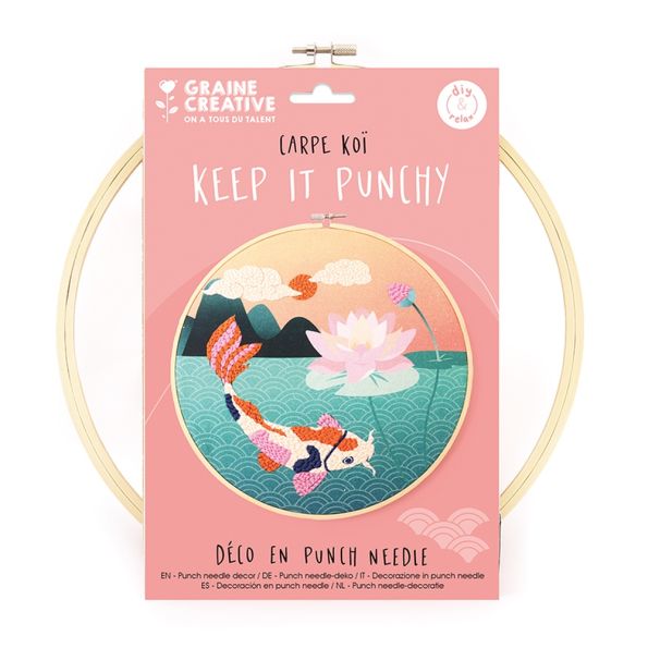 Kit Punch Needle Carpe Koi