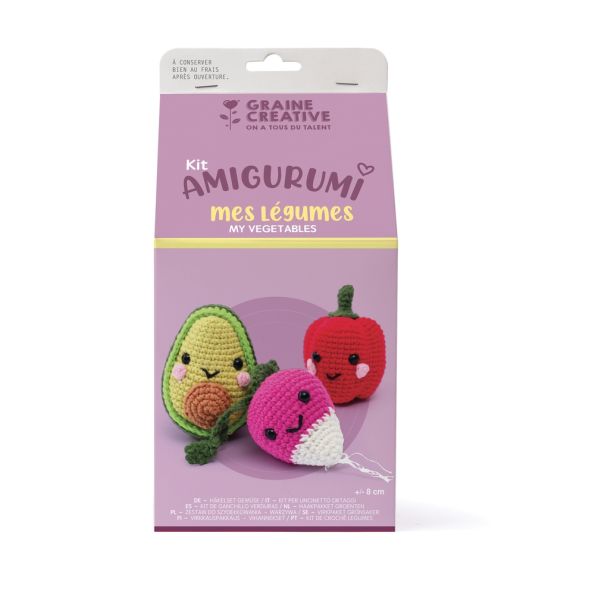 Kit Crochet Amigurumi Mes Légumes