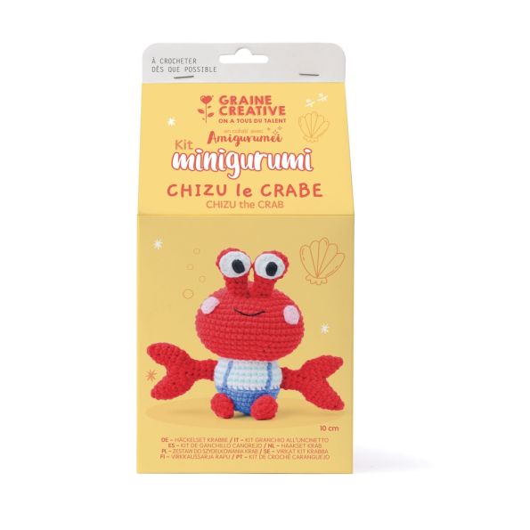 Kit Crochet Minigurumi Chizu le Crabe