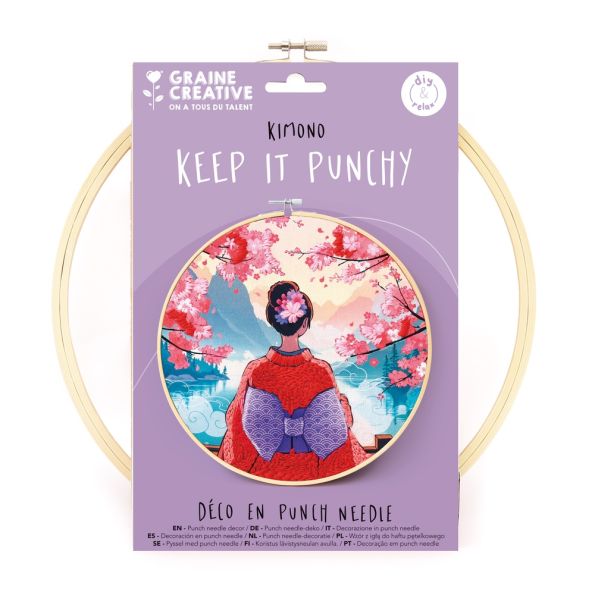 Kit Punch Needle Kimono - Graine Créative