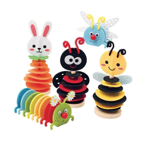Be Creative Animaux En Perles 3D – 900 Perles 7 Couleurs – 22 M Fil Chenille – 8 Réalisations – Dès 6 Ans