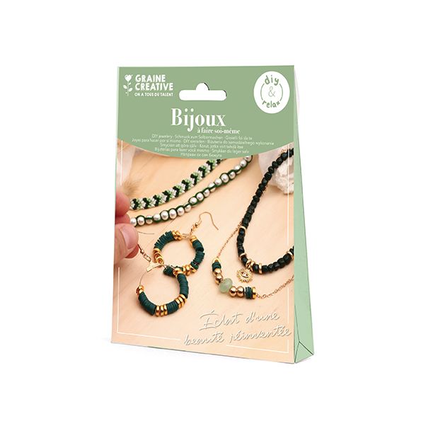 Kit bijoux Vert DIY - Graine Créative