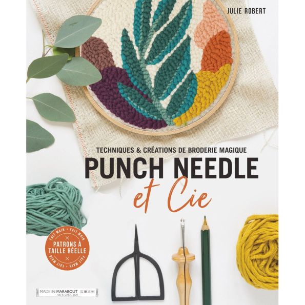 Livre Punch Needle et Cie - Techniques et créations de broderie magique