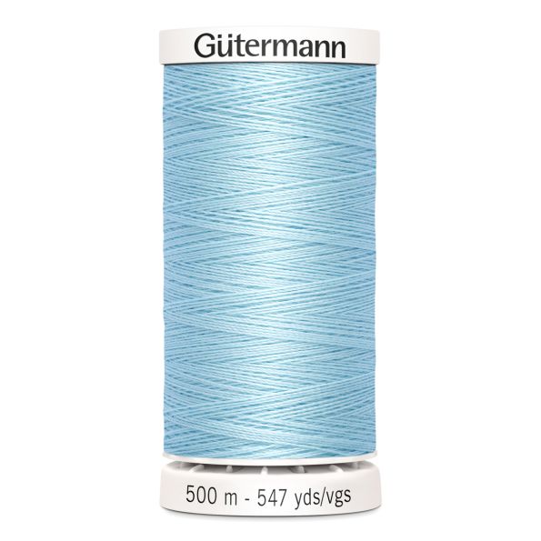 Fil Gütermann Pour tout coudre 500m - Bleu lagon