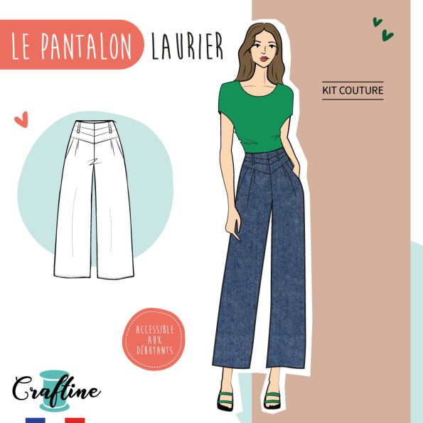 Kit Couture Craftine Pantalon Laurier Denim