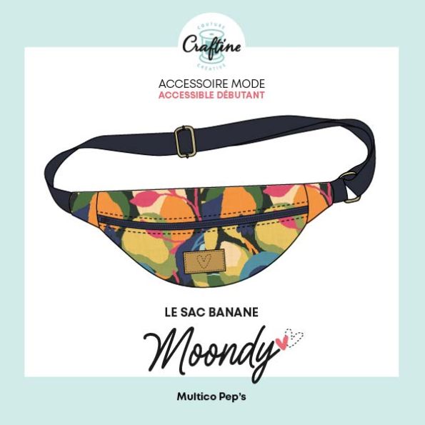 Kit Couture Craftine Sac Banane Moondy Multico pep's Marine