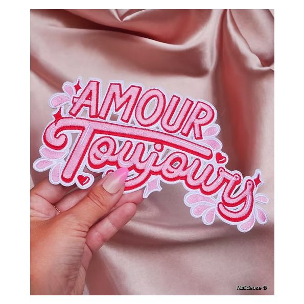 Ecusson Thermocollant Amour Toujours Xl