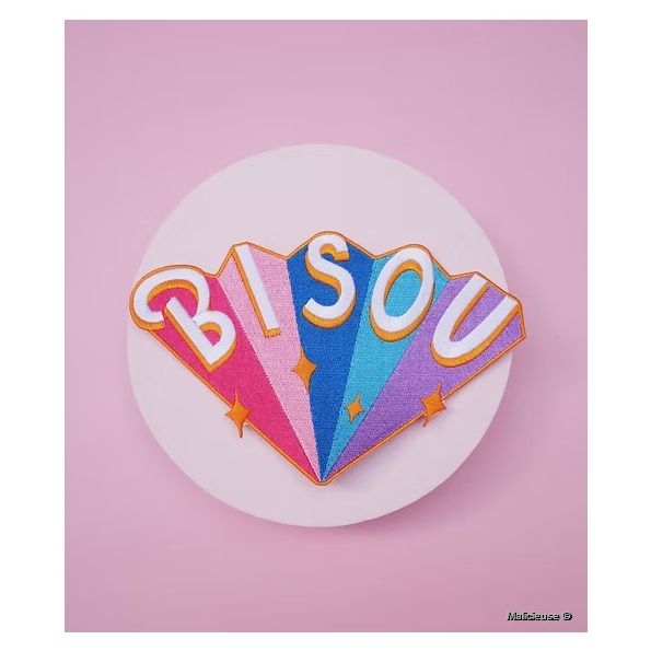 Ecusson Thermocollant Bisou XL