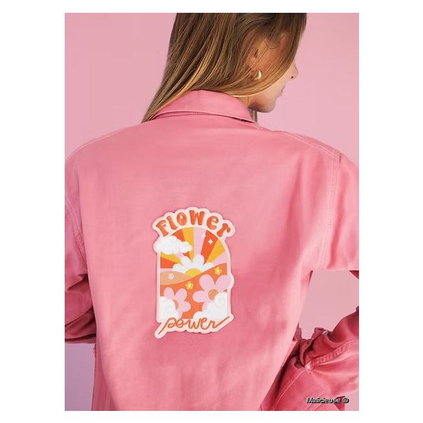 Ecusson Thermocollant Flower Power XL