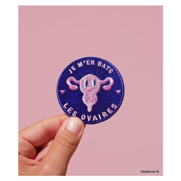 Ecusson Thermocollant "Je M'En Bats Les Ovaires"