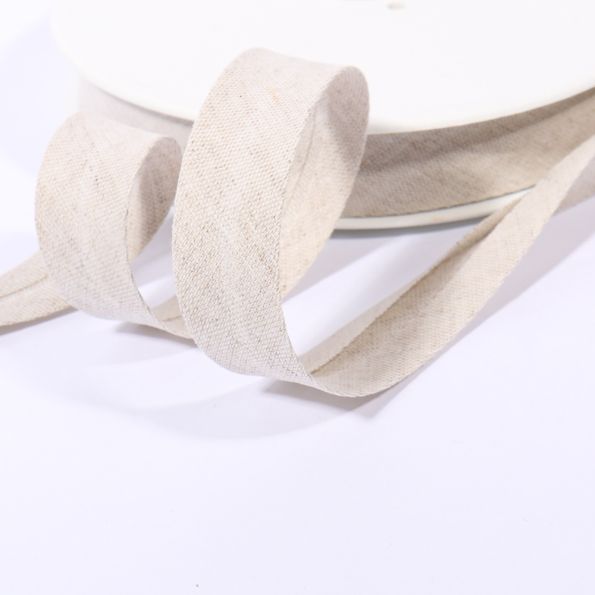 Biais Lin et Coton Frou-Frou Naturel x1m