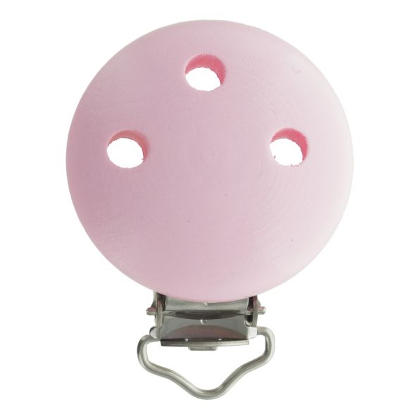 Clip bois Com'1 idée pour attache tétine Rose