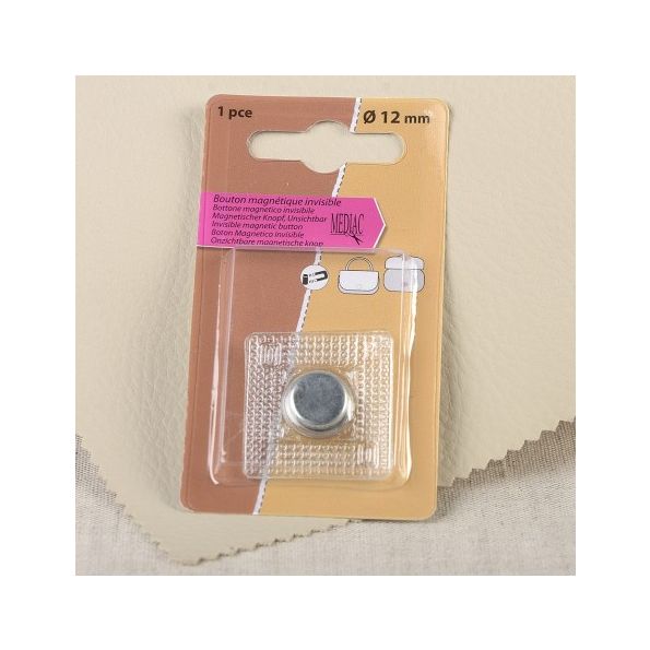 Bouton magnétique 18 mm Argent