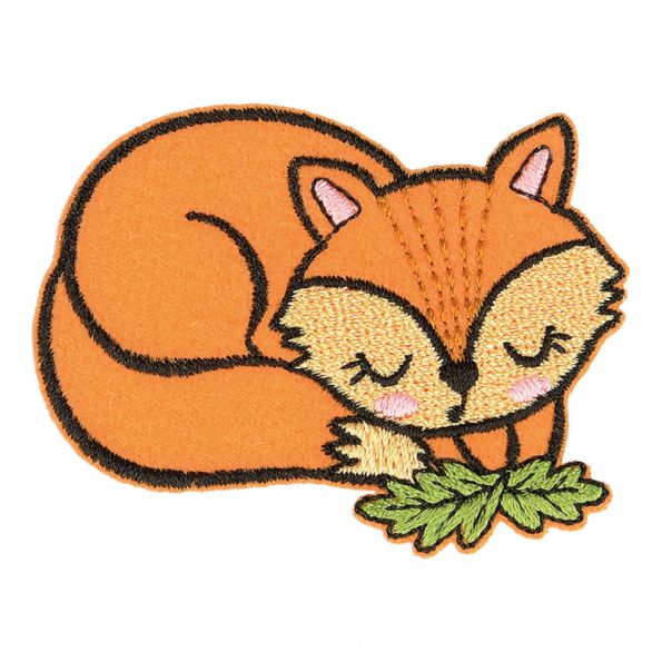 Ecusson Thermocollant Animaux endormis - Renard