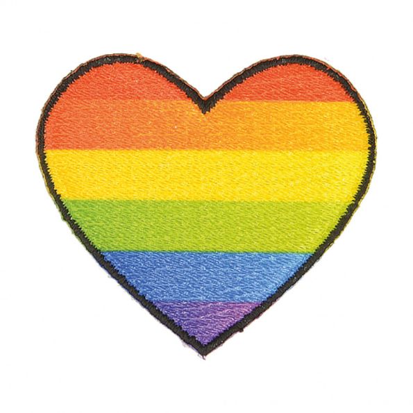 Ecusson Thermocollant Coeur - Dégradé orange