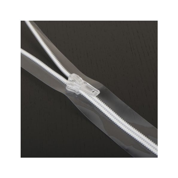 Fermeture séparable Transparente - 50 cm