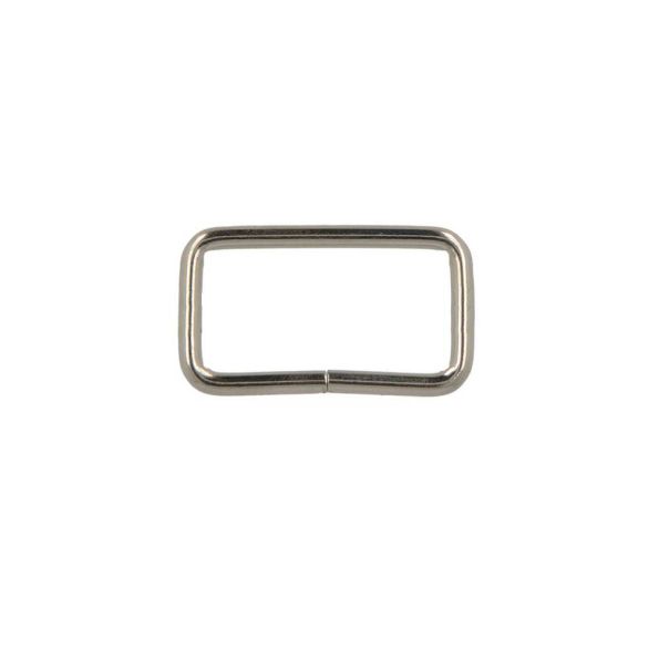 Passants rectangulaires Argentés X2 - 2 tailles