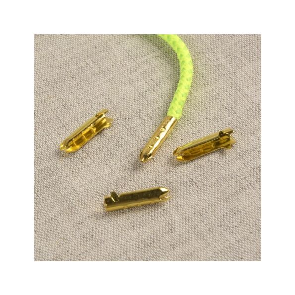 Embouts métal pour cordons et lacets - Or