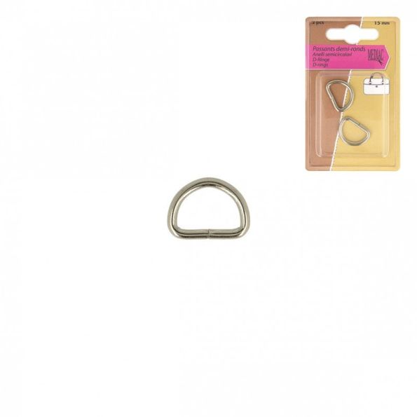 Passant demi rond Argent - 5 tailles