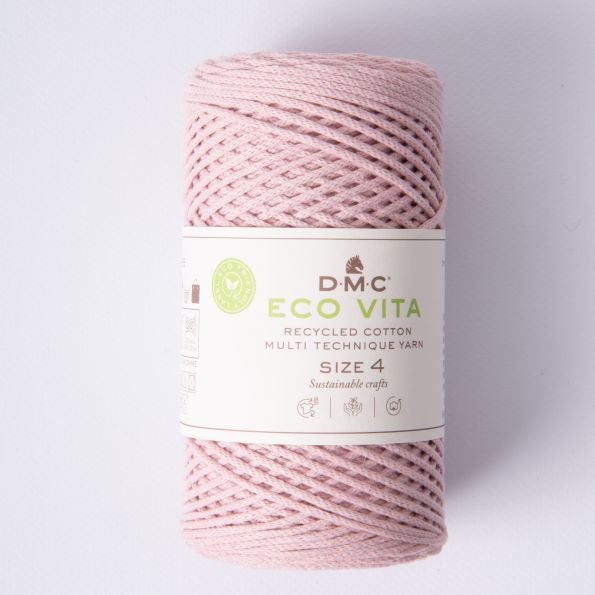 Cordon de Coton recyclé Eco Vita Taille 4 DMC - Vieux rose