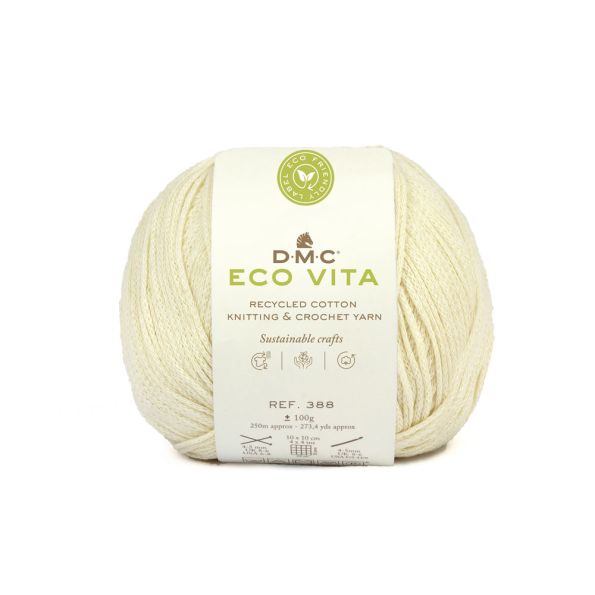 Fil DMC Coton Recyclé Eco Vita uni Ecru