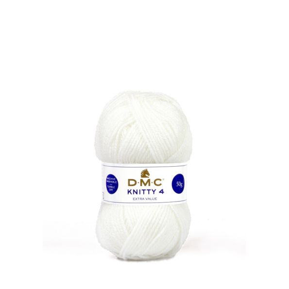 Fil à tricoter Knitty 4 DMC Blanc N° 961