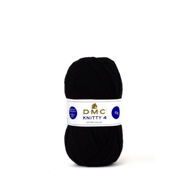 Fil à tricoter Knitty 4 DMC Noir N° 965