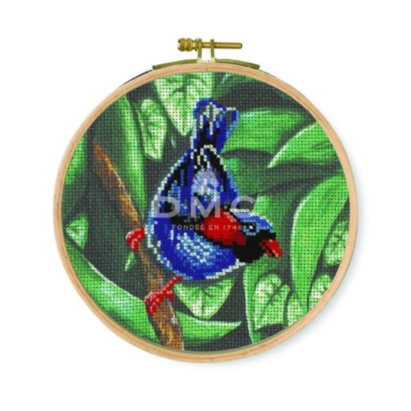 Kit Broderie Point de croix DMC Perruche 15 cm