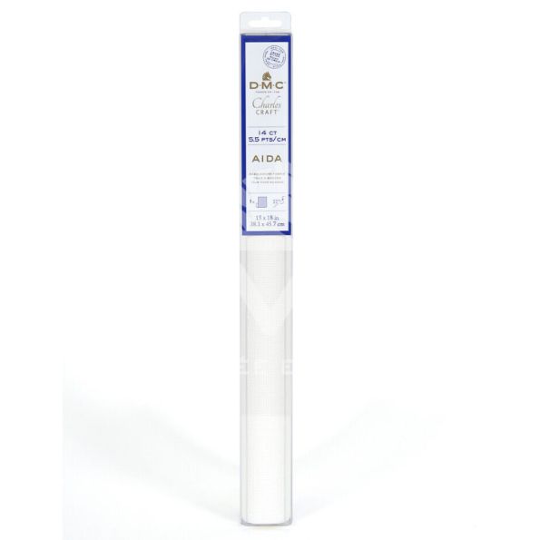 Toile à Broder Aïda 5,5 pts/cm DMC - Blanc cassé