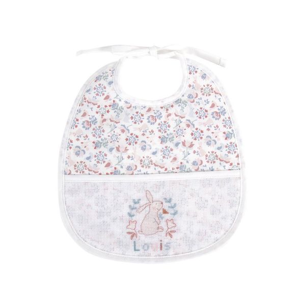 Bavoir Eponge Prêt à broder DMC Folk 6 mois