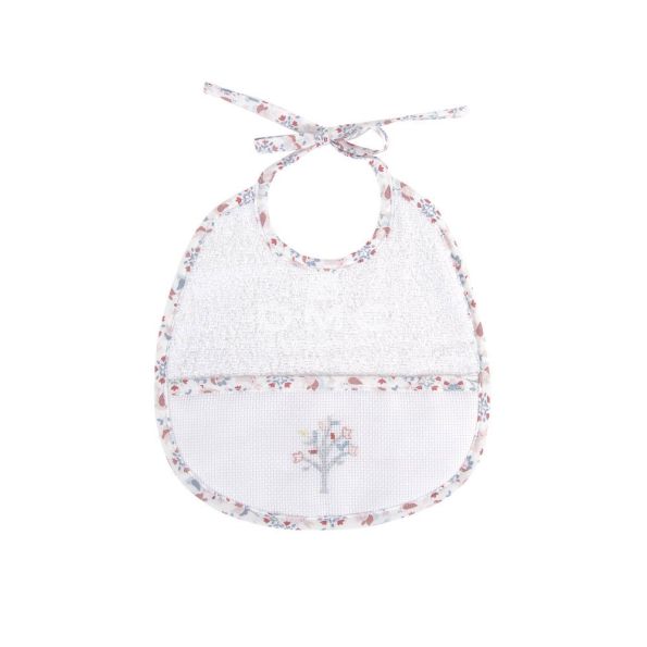 Bavoir Eponge Prêt à broder DMC Folk 3 mois