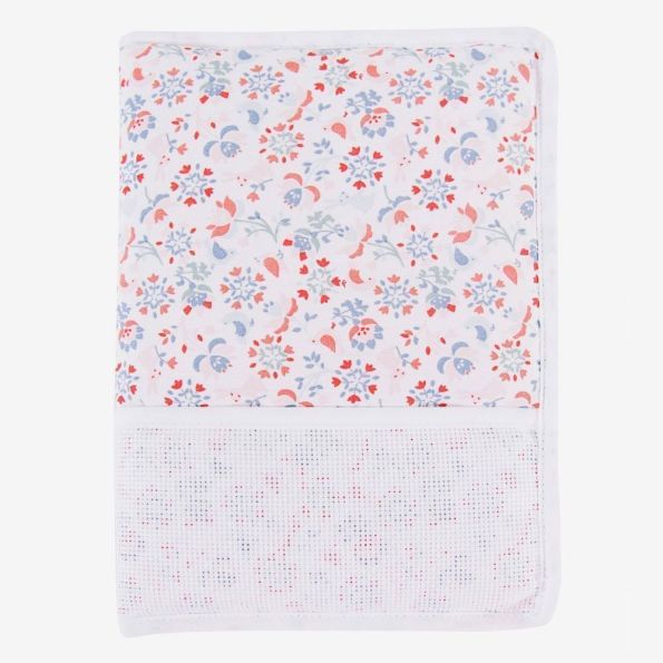 Protège Carnet de Santé  Prêt à broder DMC 18 x 25 cm Folk