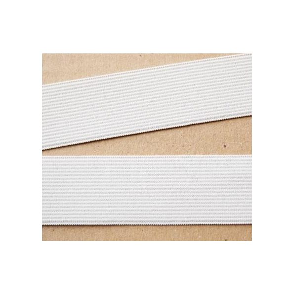 Elastique Plat 30 cm Arty Chic Blanc - Au mètre