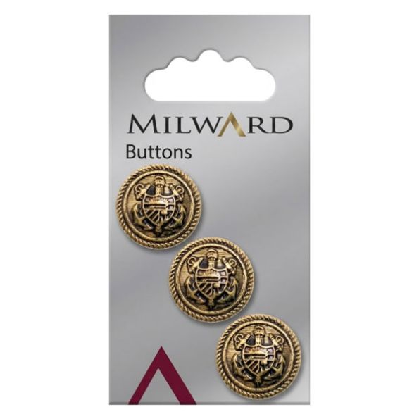 Bouton Milward Bouclier 19 mm x3