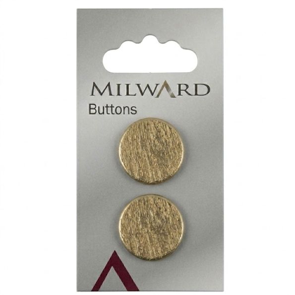 Bouton Milward Doré 20 mm x2