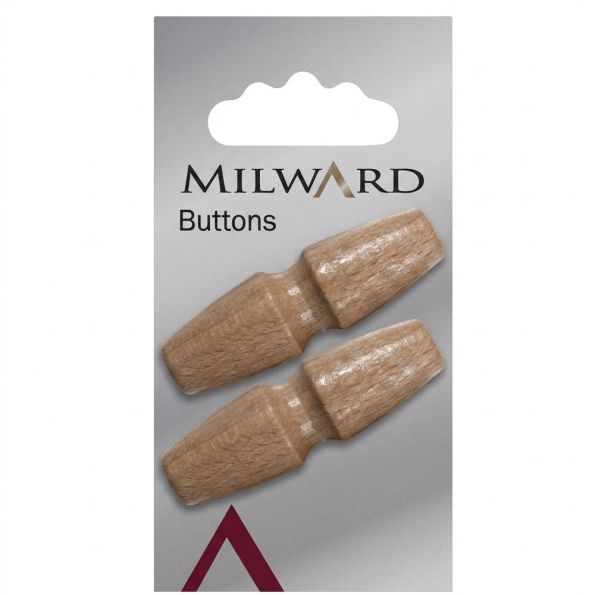 Bouton Milward Bois 45 mm x2