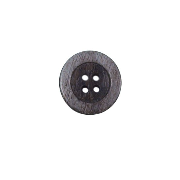 Bouton bicolore Giorgio 18 mm - Gris