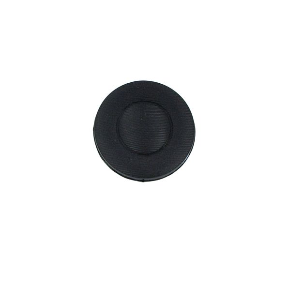 Bouton Lewis fines rayures 18 mm - Noir