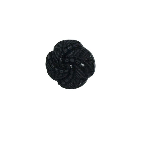 Bouton Philippe spirale 18 mm - Noir