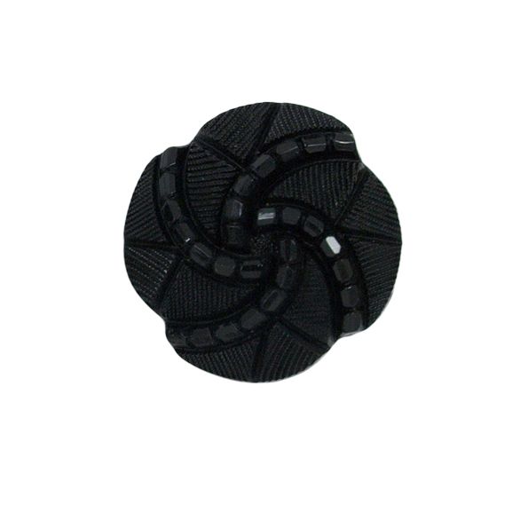 Bouton Philippe spirale 27 mm - Noir