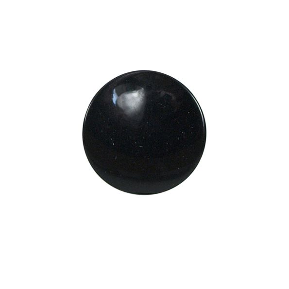 Bouton William relief 22 mm - Noir